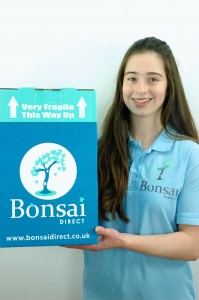 Holly with new Bonsai Direct boxes