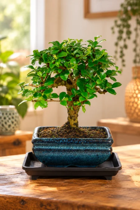 Dwarf flowering Fukien tea Bonsai - Carmona microphylla)