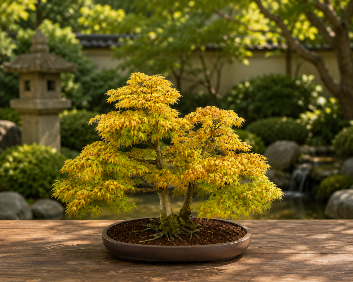 Japanese Red Maple in Garden