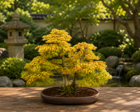 Japanese Red Maple in Garden