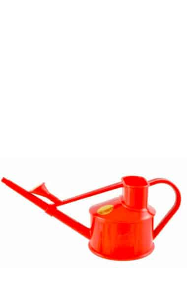 Premium quality bonsai watering can in cheerful red