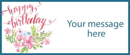 Happy Birthday Floral