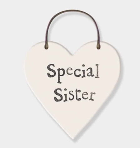 Special Sister Heart Tag