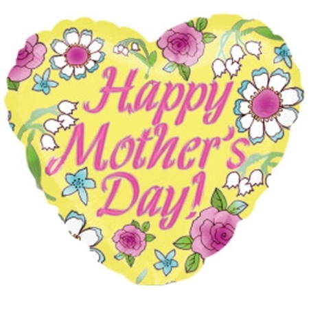 Happy Mother's Day Lemon Floral Balloon