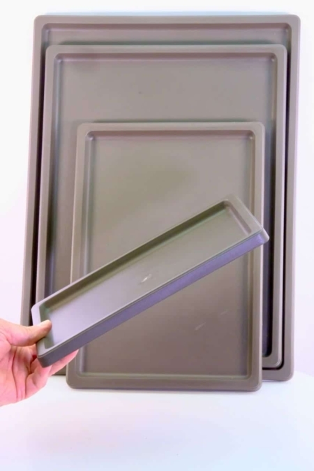 Strong brown drip tray in 4 different sizes