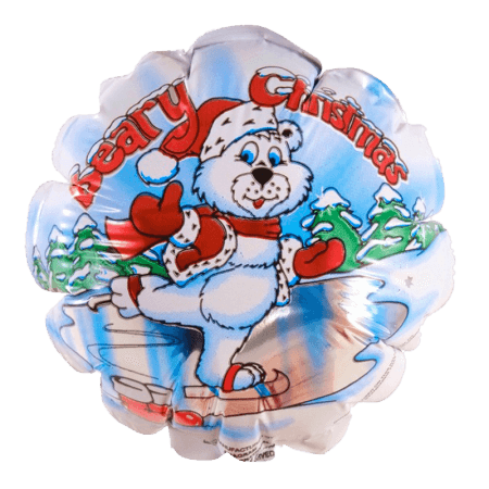 "Beary Christmas" Air-Filled Balloon