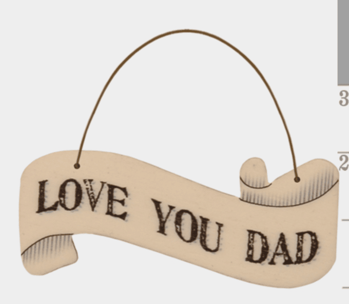 Tag - Love you Dad Ribbon