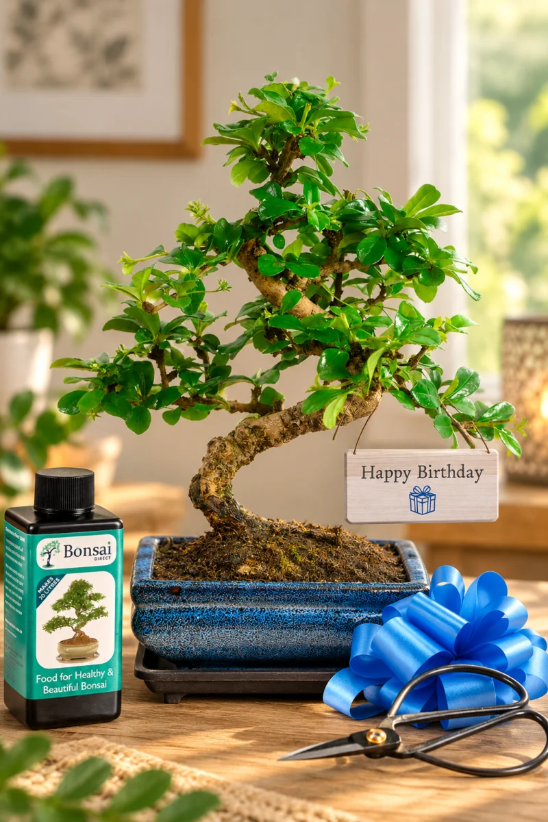 Flowering Bonsai Tree Starter Kit Birthday Gift
