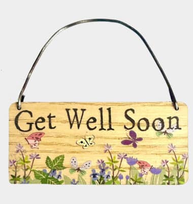 Wooden Tag - Get Well Soon