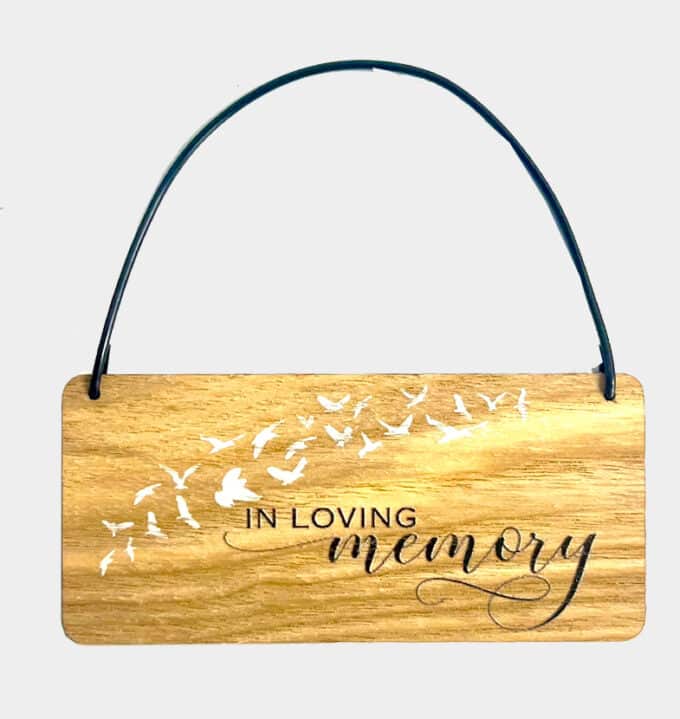 Wooden Tag - In Loving Memory