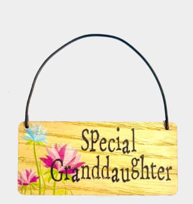 Wooden Tag - Special Granddaughter