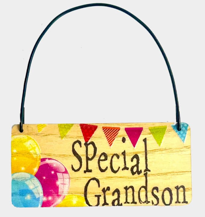 Wooden Tag - Special Grandson