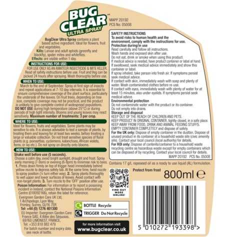 Insecticide Suitable for Bonsai - BugClear™ Ultra Spray! - Treats Caterpillars
