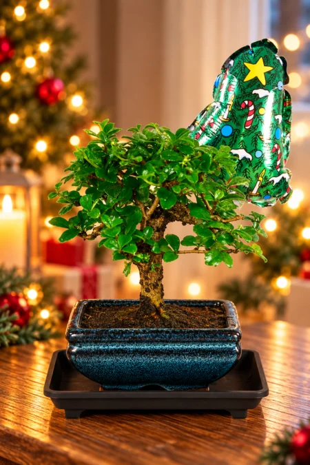 A Charming Miniature Bonsai for a Thoughtful Secret Santa Gift