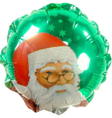 Mini Traditional Santa foil balloon