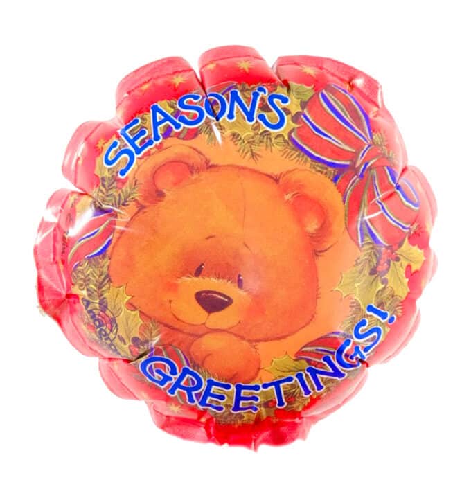 Festive Seasons Greetings Bear Balloon