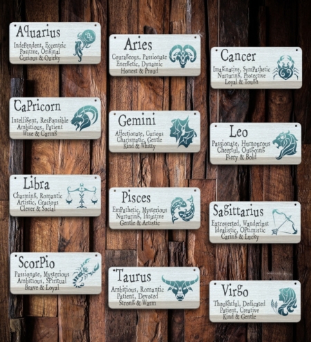 Zodiac tag for bonsai tree gifts
