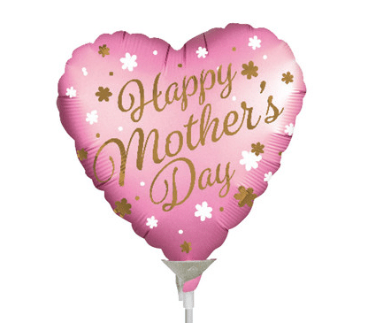 Foil Mothers Day balloon - Satin Pink