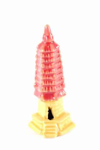 Chinese Pagoda - Red glaze