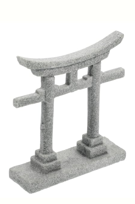 Miniature Sandstone Torii Gate for Bonsai Zen Garden