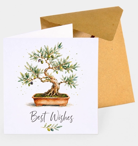 Greetings Card - "Best Wishes"