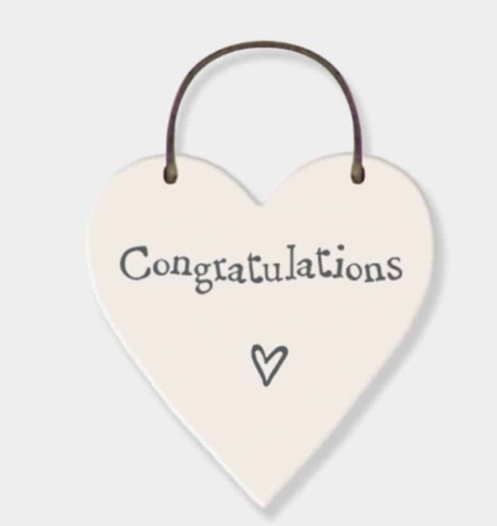 Congratulations Heart Tag