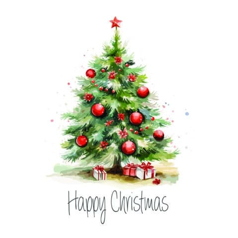 Greetings Card - Happy Christmas
