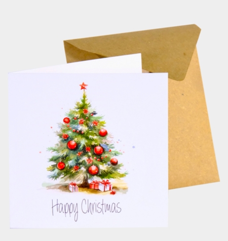 Greetings Card - "Happy Christmas"