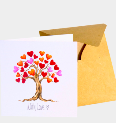 With love greetings card