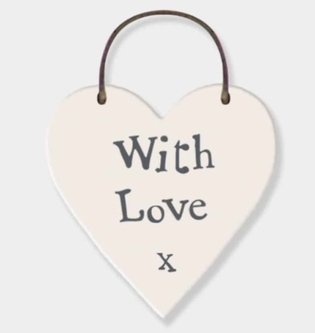 With Love Heart Tag