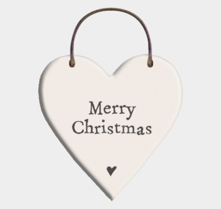 Merry Christmas Mini Heart Tag