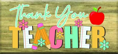 Wooden Tag - Thank You Teacher