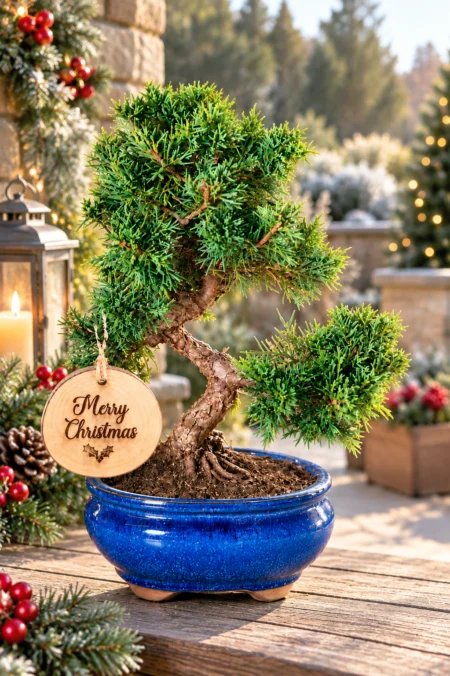 Chinese Juniper hardy evergreen twisty outdoor Christmas bonsai gift