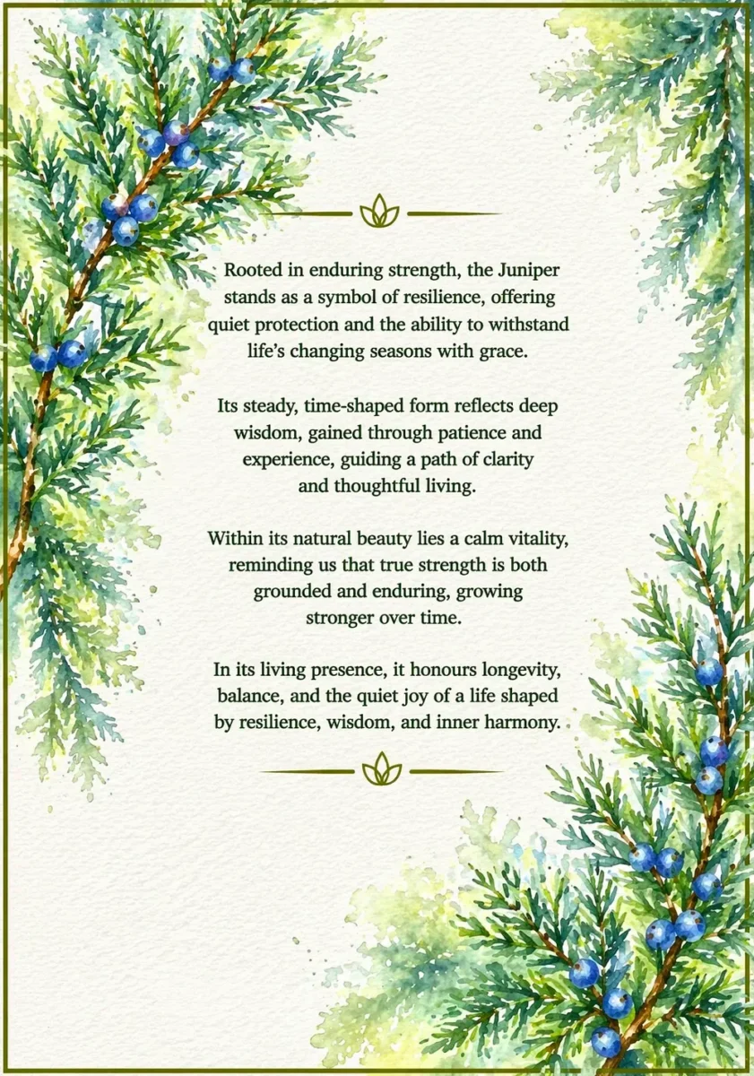 Chinese Juniper Bonsai | Inside Bonsai Meanings Card