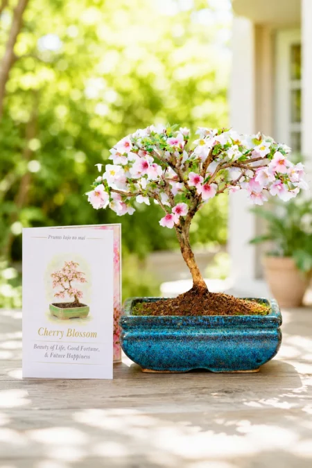6-year-old Cherry Blossom Bonsai Tree – Meaning Devotion, Love & Kindness | Flowering Outdoor Bonsai