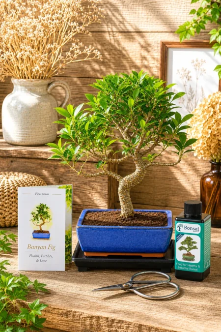 Bonsai Meaning Growth - Ficus Retusa Beginners Kit | Gift Of Family & New Beginnings, Devotion and peace
