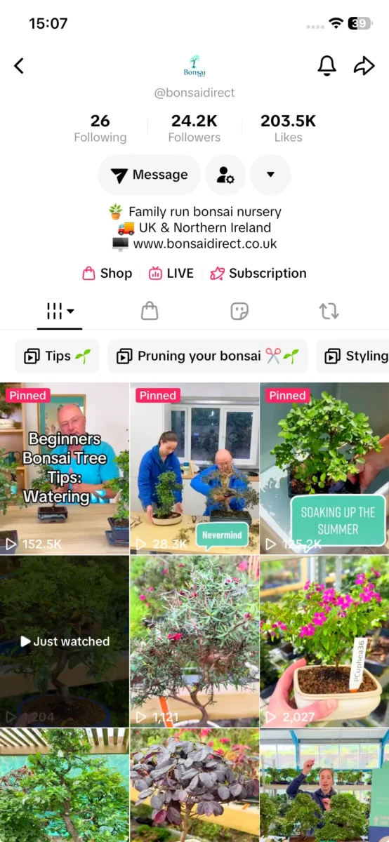 World Bonsai Day 2026 TikTok Live