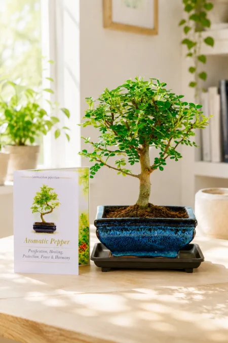 Aromatic Pepper Bonsai Gift of Protection, Purification, Peace, Harmony & Healing