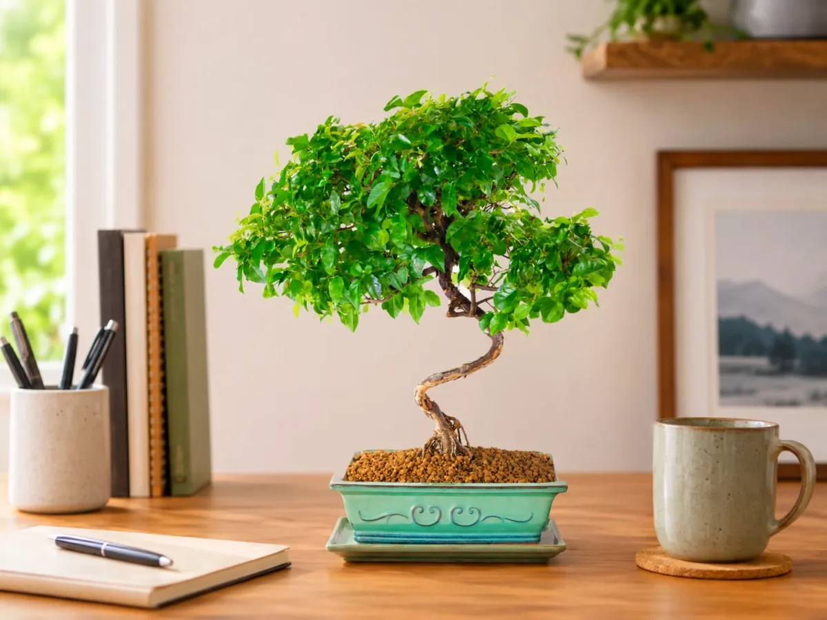 Bonsai on Desk