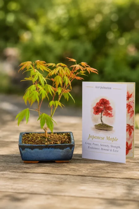 5-Year-Old Japanese Maple Bonsai Tree – Meaning Peace & Harmony, strength and devotion | Acer Palmatum ‘Brown Sugar’