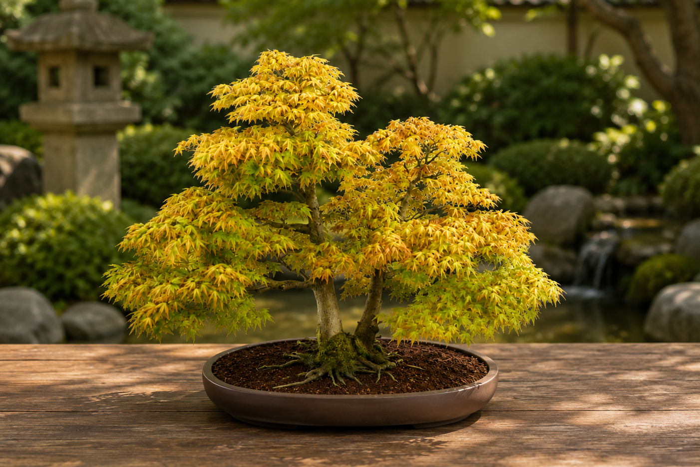 Japanese Red Maple in Garden