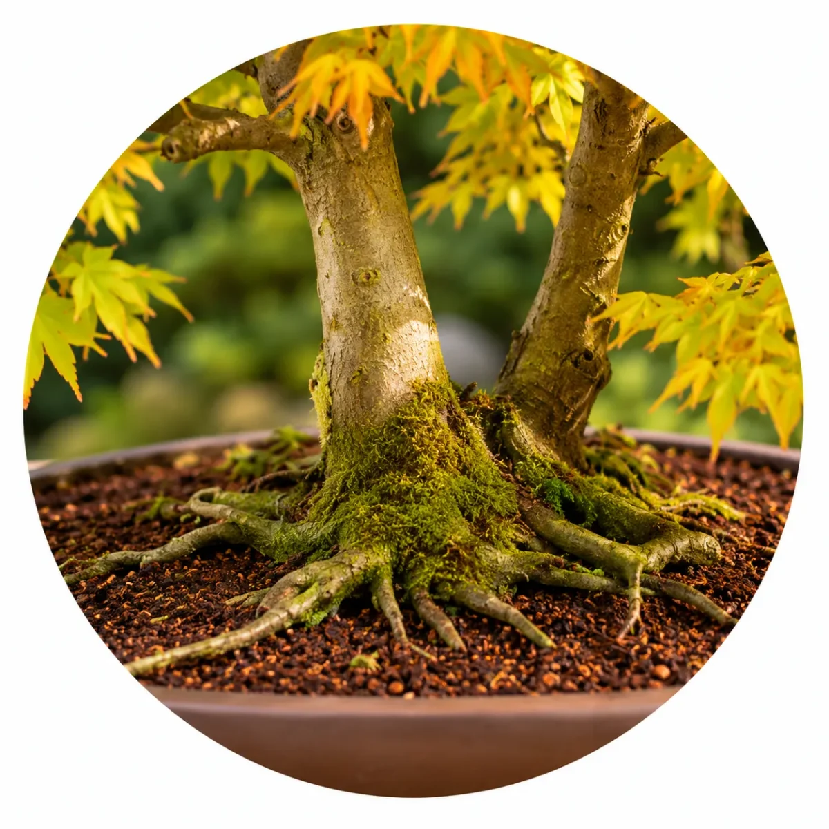 The beautiful nabari - exposed root flare of this bonsai